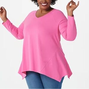 Isaac Mizrahi LIVE Seamed Knit Top